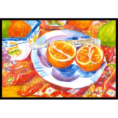 MICASA 24 x 36 in. Florida Oranges Sliced for breakfast Indoor Or Outdoor Mat MI714628